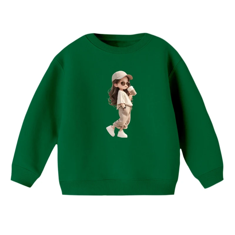 سویشرت بچگانه مدل دخترک اسپرت 