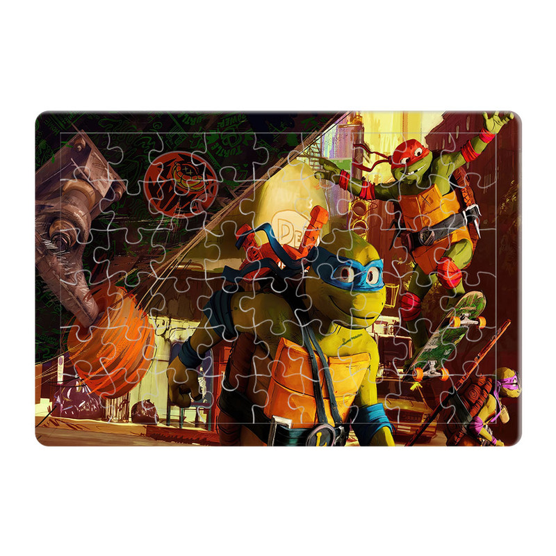 پازل 54 تکه هومرو مدل PL338 طرح انیمیشن لاکپشت‌های نینجا