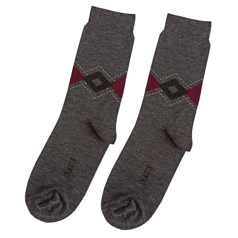 جوراب ساق بلند مردانه مدل مربعی کد 04