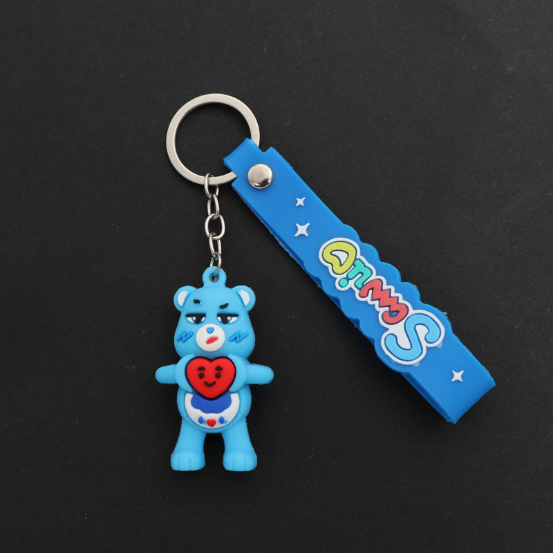 جاکلیدی دخترانه مدل سیلیکونی خرس های مهربان کد 806