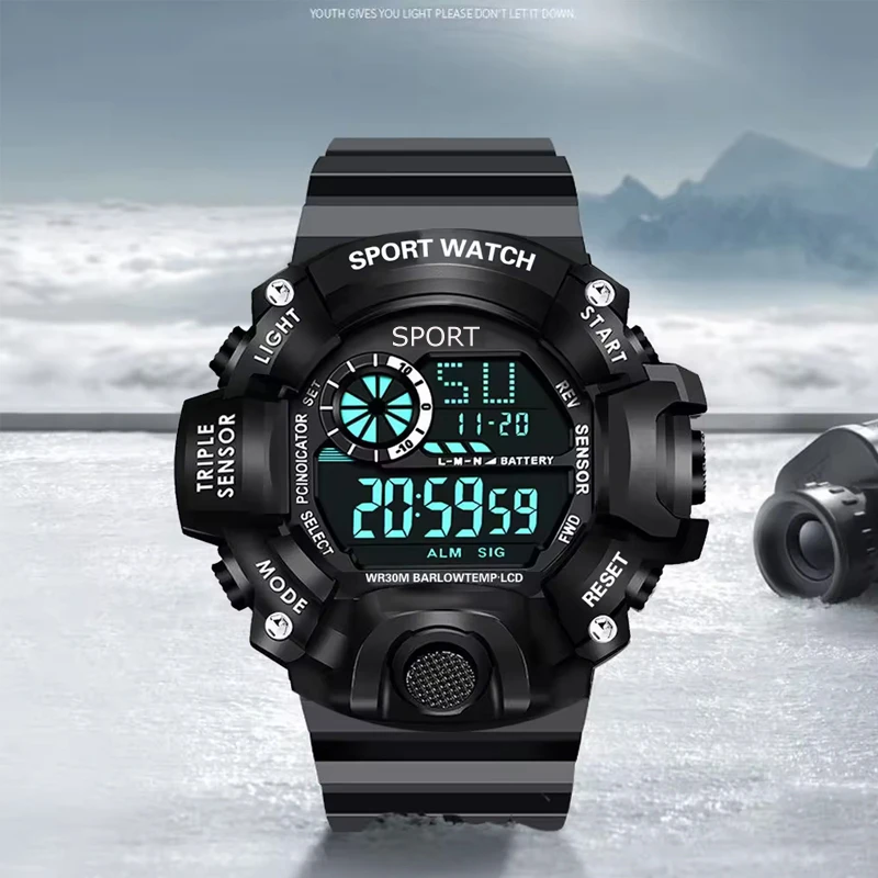 عکس شماره 4 : ساعت مچی دیجیتال مردانه مدل جهانی کد mesh1