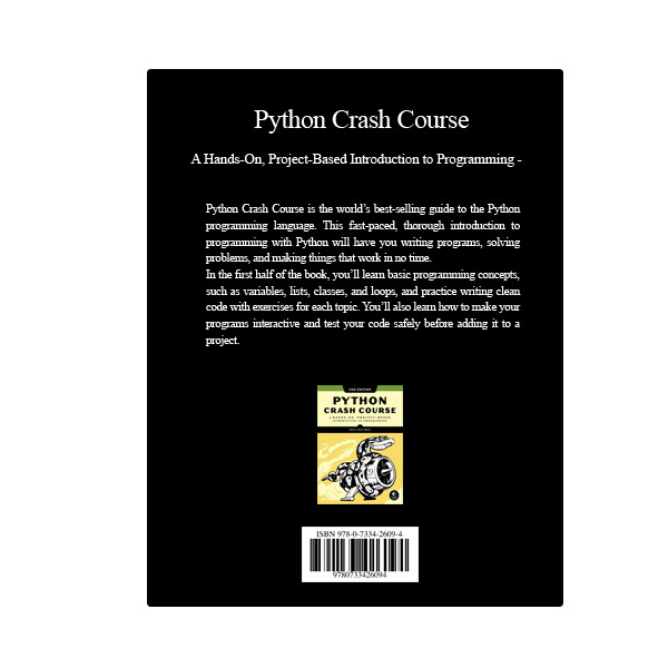 قیمت و خرید کتاب Python Crash Course اثر Eric Matthes انتشارات نبض دانش