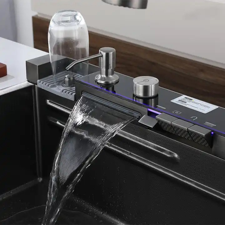 سینک ظرفشویی استیل مدل پیانویی اسمارت توکار