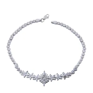 دستبند نقره زنانه بازرگانی میلادی کد DP_370