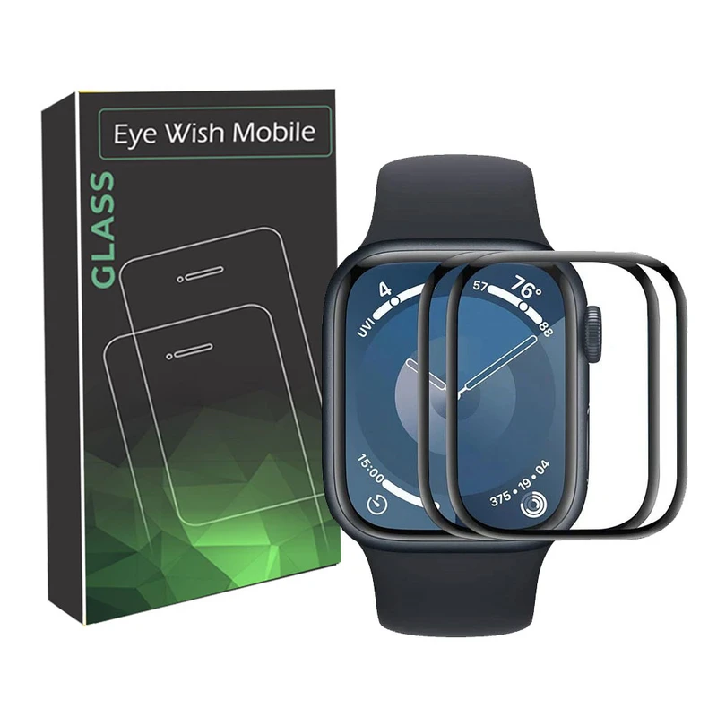 محافظ صفحه نمایش نانو آی ویش مدل PMMA مناسب برای اپل واچ سری 10 سایز 46 میلی متری بسته دو عددی