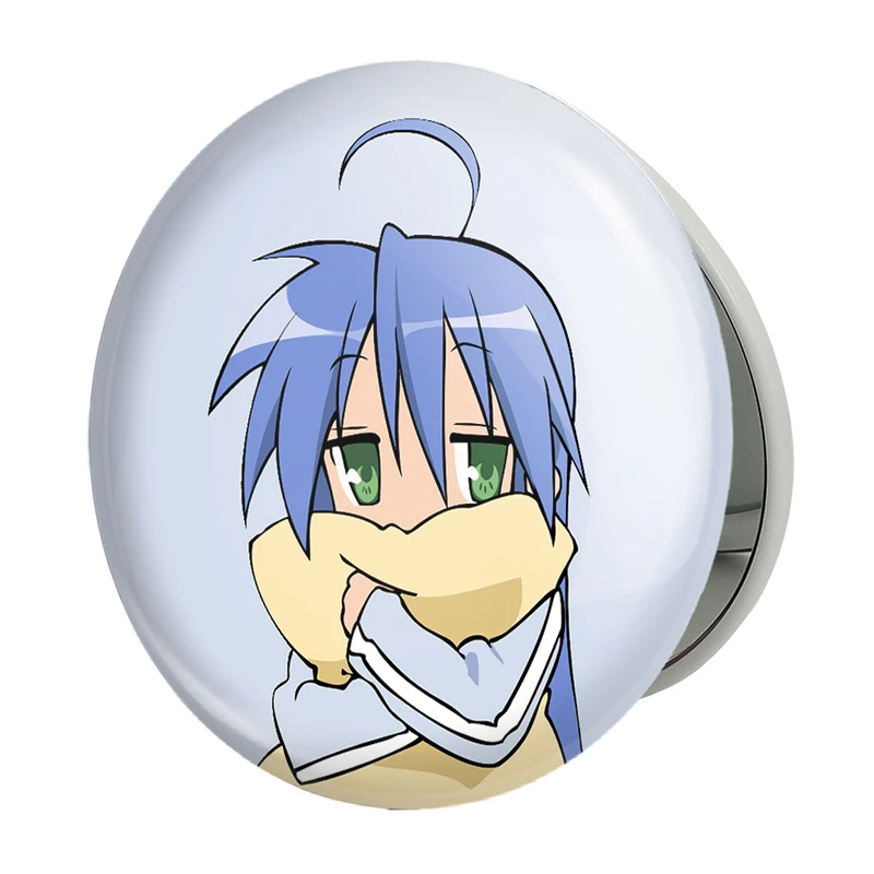 آینه جیبی خندالو طرح ایزومی انیمه ستاره خوش شانس Lucky Star مدل تاشو کد 23608 