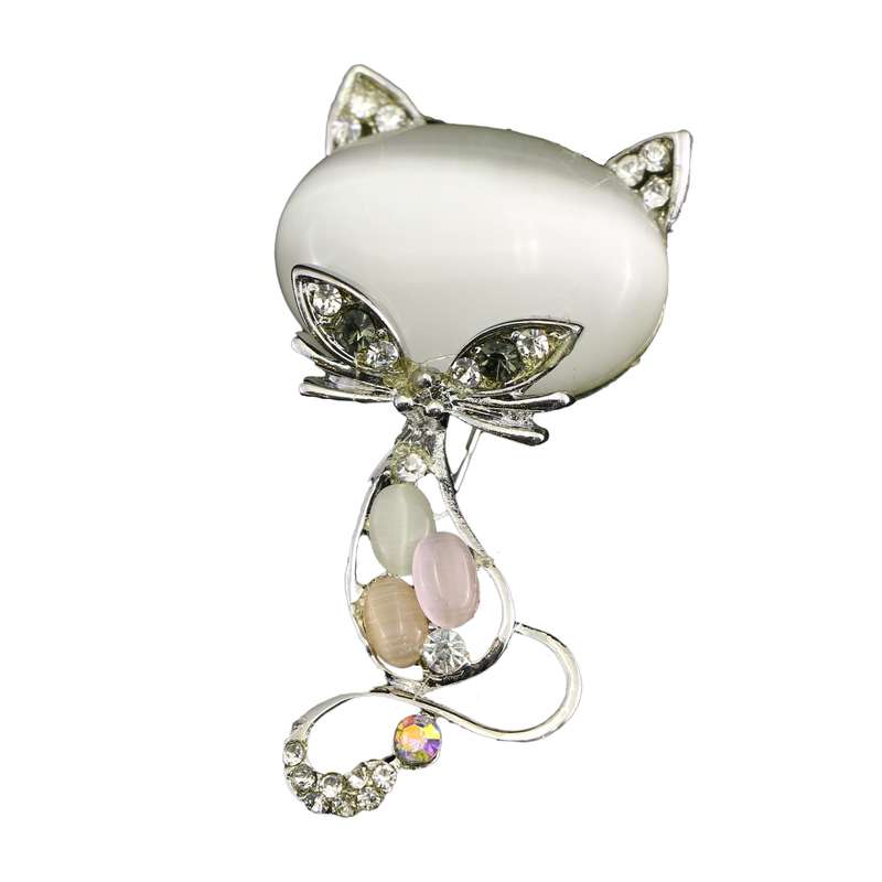 گل سینه دخترانه مدل گربه 3003