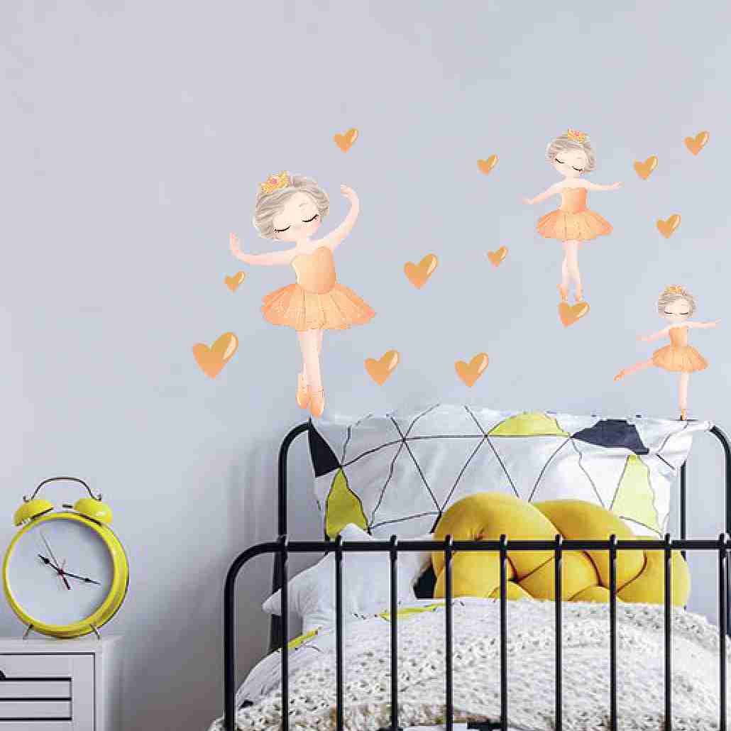 استیکر دیواری کودک راتیانا مدل بالرین کد 01