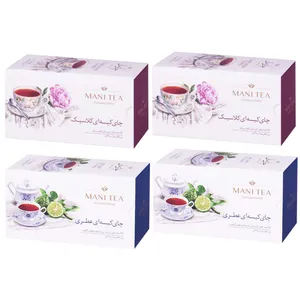 چای سیاه کیسه ای کلاسیک و عطری چای مانی مجموعه 4 عددی