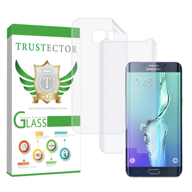 محافظ صفحه نمایش تراستکتور مدل UVNANOMTBT مناسب برای گوشی موبایل سامسونگ Galaxy S6 edge به همراه محافظ پشت گوشی
