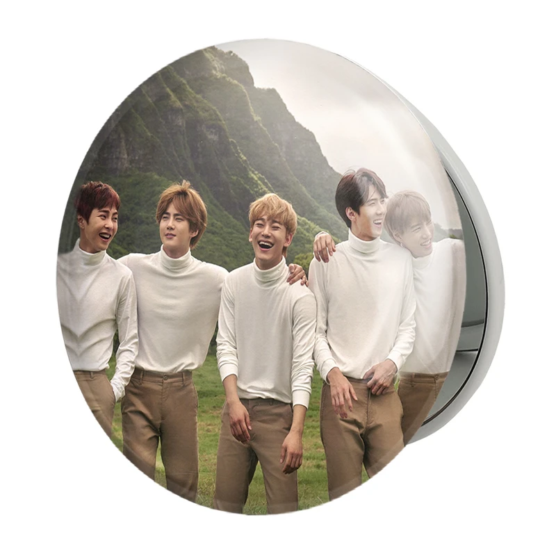 آینه جیبی خندالو طرح گروه موسیقی اکسو EXO مدل تاشو کد 2831 