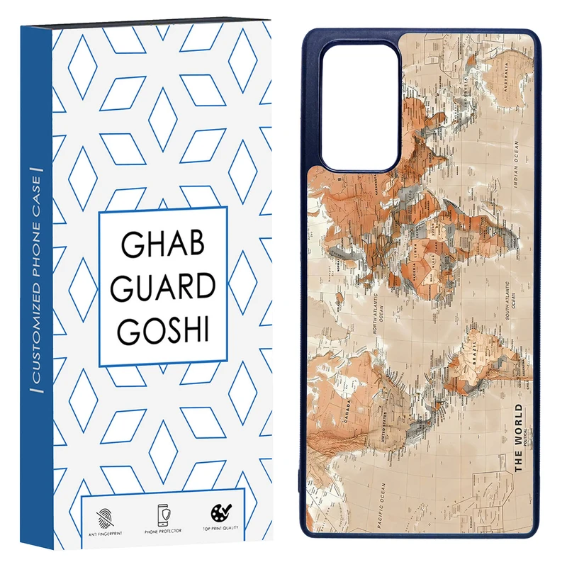 کاور قاب گارد گوشی طرح نقشه کد TPU-081 مناسب برای گوشی موبایل سامسونگ Galaxy Note 20 