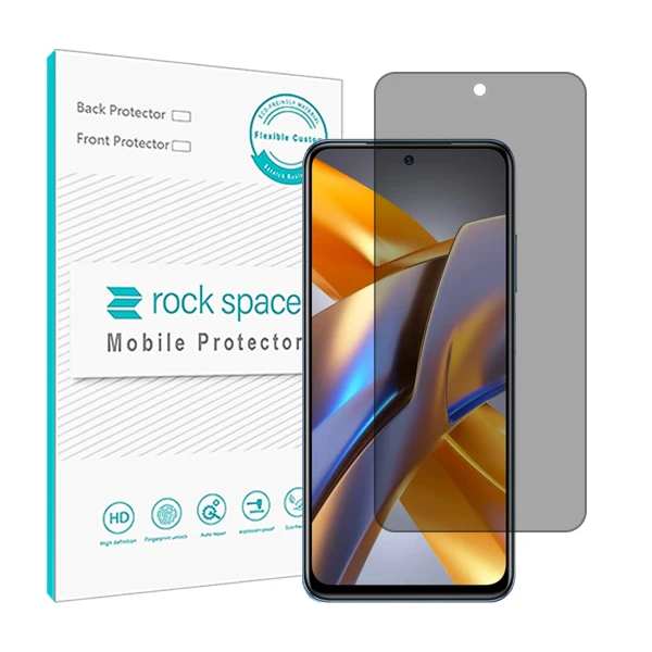 محافظ صفحه نمایش حریم شخصی راک اسپیس مدل HyPRV مناسب برای گوشی موبایل شیائومی Poco M5s