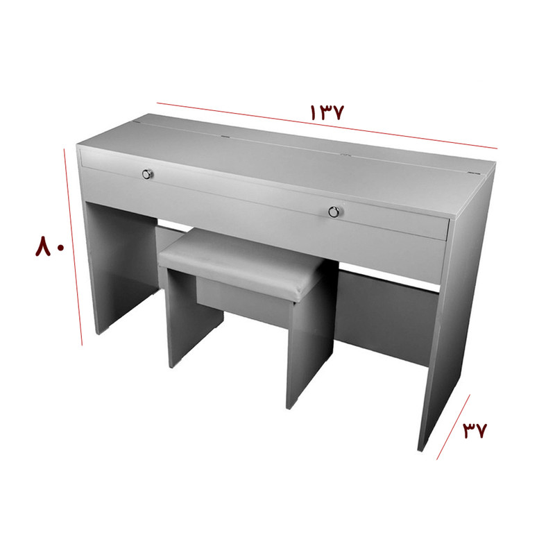 میز استودیو مدل DL114M به همراه چهار پایه