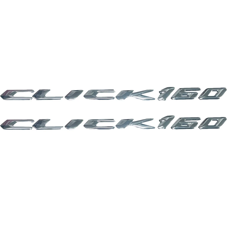 آرم روی بدنه و دستگیره موتور سیکلت وارون مدل آبکاری کد A-50 مناسب برای هوندا CLICK 160 بسته 2 عددی