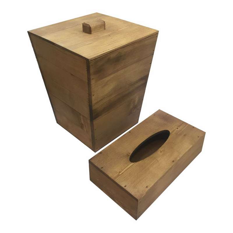 ست سطل و جعبه دستمال کاغذی مدل W12