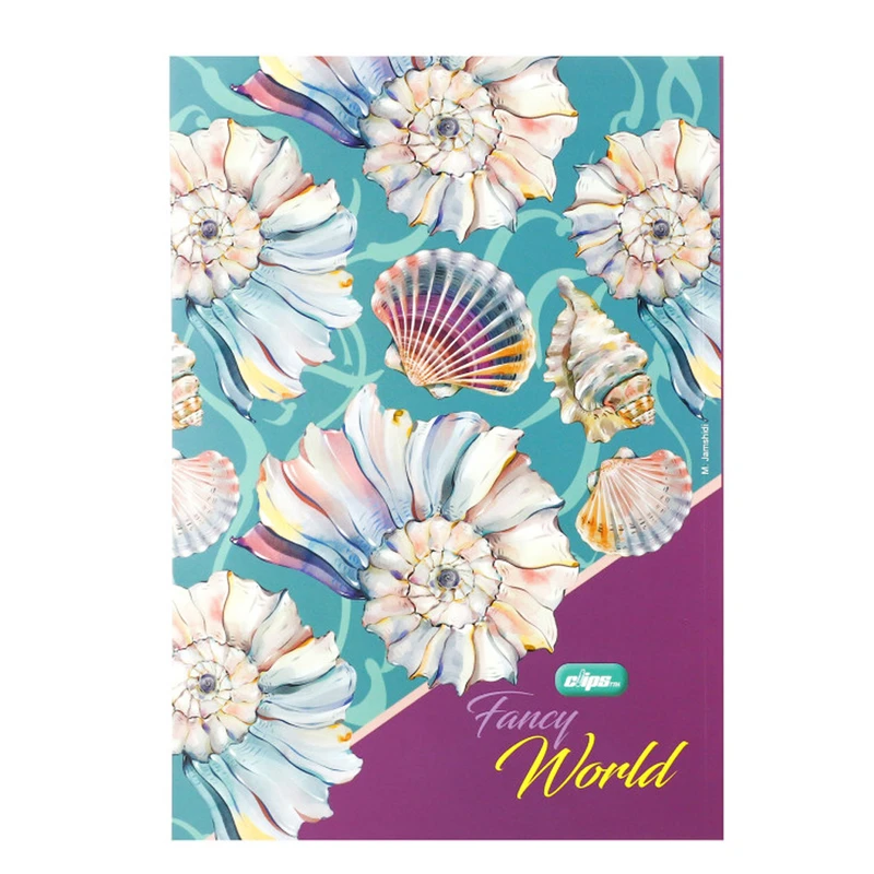 دفتر مشق 100 برگ کلیپس مدل fancyworld-377 کد 127056