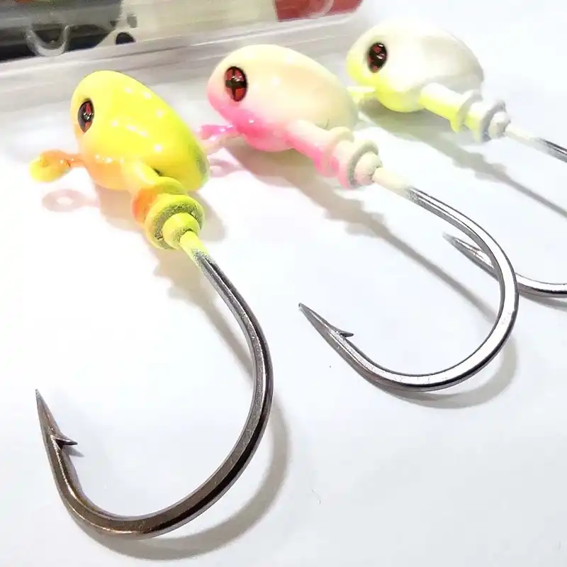 قلاب ماهیگیری کاپیتان مدل وزنه دار کد 14gr بسته 3 عددی