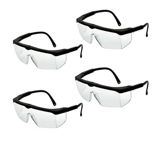 عینک ایمنی  مدل کلاسیک Anti-fog EN-207 شفاف مجموعه 4 عددی