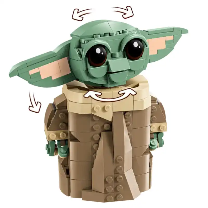 لگو 1048 قطعه سری استاروارز مدل Grogu with Hover Pram کد 75403