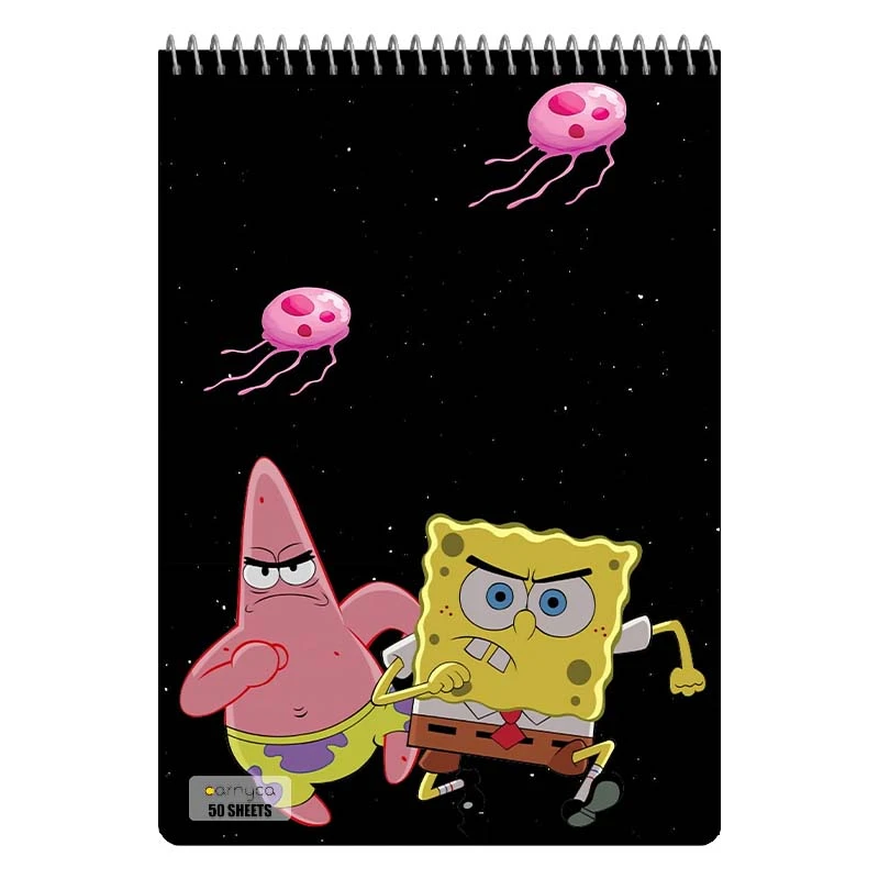 دفتر نقاشی 50 برگ سیمی کارنیکا طرح باب اسفنجی spong bob کد 93850