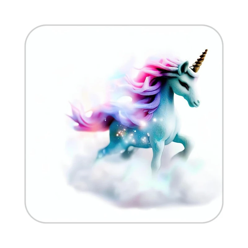 زیر لیوانی کاکتی طرح اسب تک شاخ و یونیکورن مدل mp29249