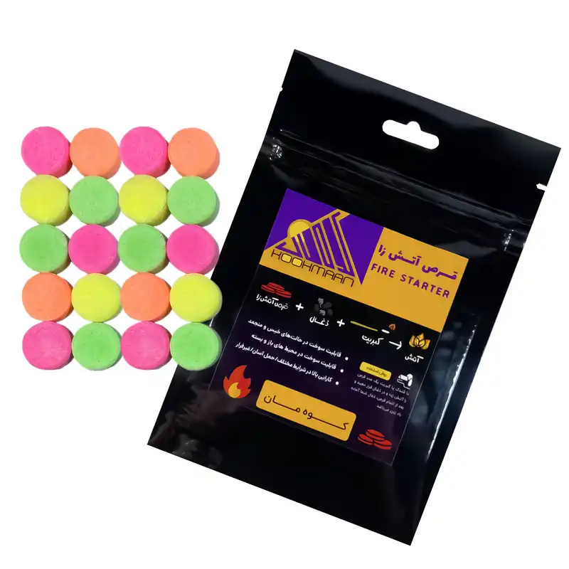 قرص آتش زا کوه مان مدل MB20 بسته 20 عددی