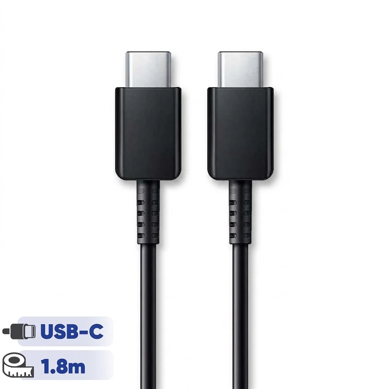 کابل تبدیل USB-C به USB-C سامسونگ مدل 1.8 متری - 3 آمپر