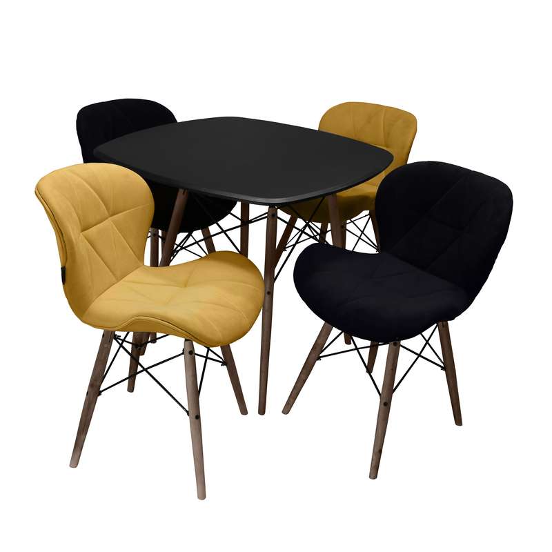 میز و صندلی ناهارخوری چهارنفره صنایع تولیدی راحت نشین آفا فیاضی مدل آتریس لمسه 6