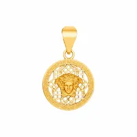 آویز گردنبند طلا کم اجرت 18 عیار زنانه ناریا مدل ورساچ 1 کد MO-15 