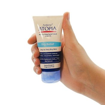 کرم مرطوب‌کننده صورت آردن آتوپیا مدل Dry Relief حجم 50 میلی‌لیتر