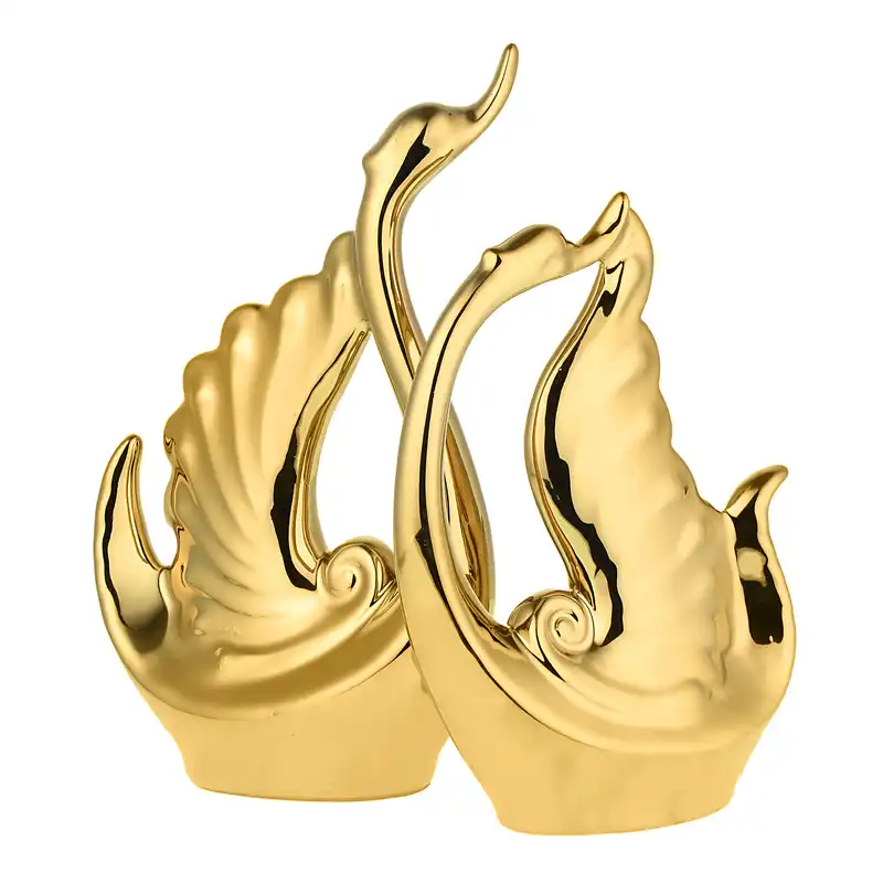 مجسمه مدل DE-NZ294 طرح قو مجموعه دو عددی