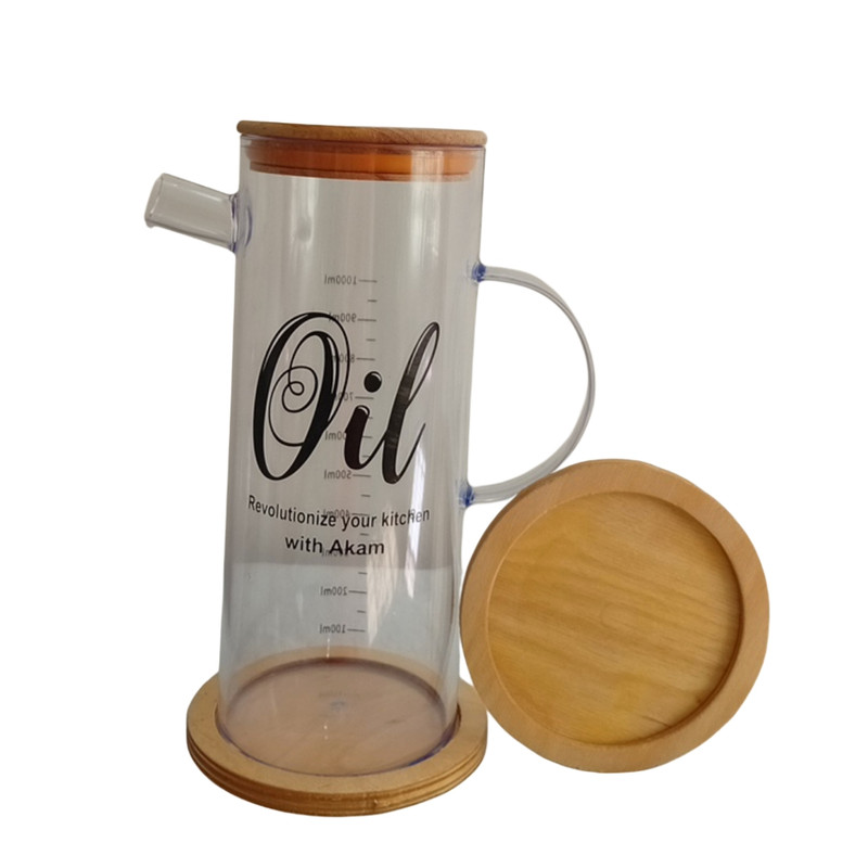 ظرف نگهدارنده روغن مدل چاپدار زیر چوبی