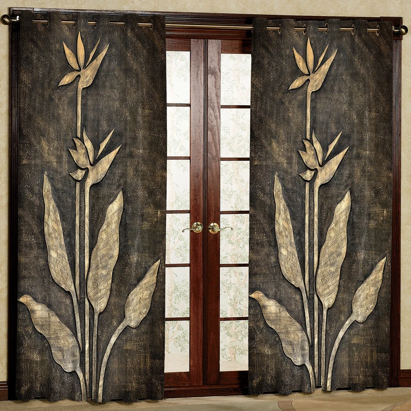  پرده مدل گل دار مخمل پانچی کد 4697 سایز 200x140 سانتی متر