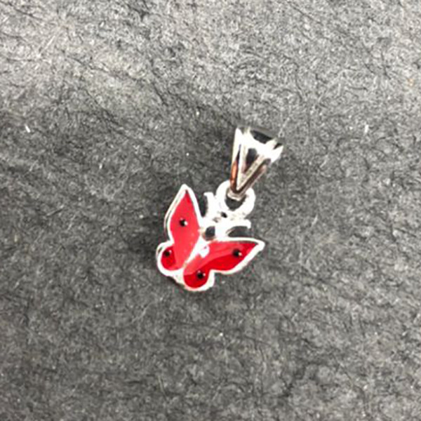 آویز گردنبند نقره زنانه گیرا مدل پروانه کد G779