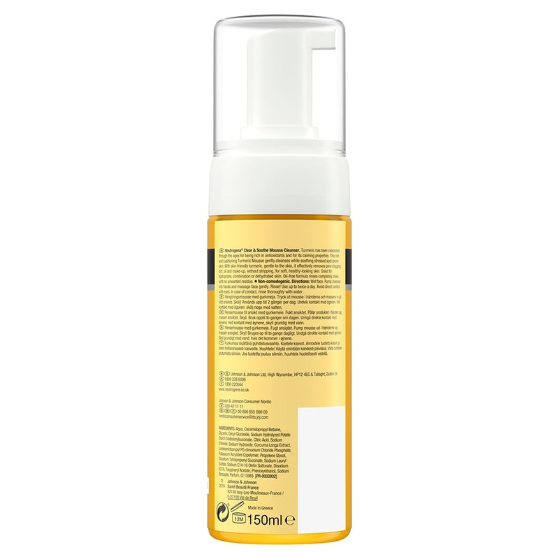 فوم شستشو صورت نوتروژینا مدل Soothing Clear حجم 150 میلی لیتر فوم شستشو صورت نوتروژینا مدل Soothing Clear حجم 150 میلی لیتر