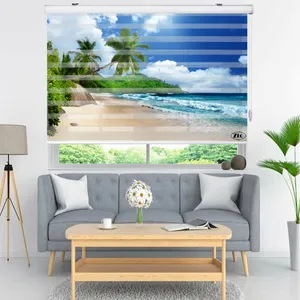  پرده زبرا زیو مدل L5022 سایز 150x280 سانتی متر