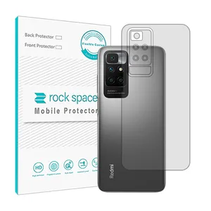 Transparent Rockspace HyGEL model phone back protector suitable for Xiaomi Redmi 10 mobile phone