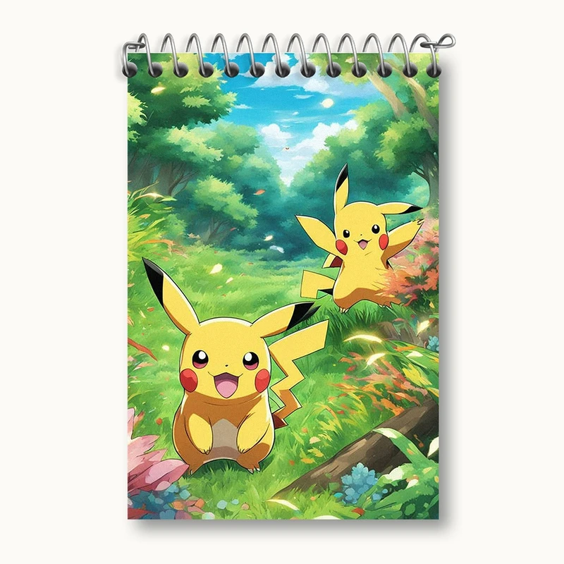 دفتر یادداشت 50 برگ خندالو مدل انیمه پوکمون (Pokemon) کد F2022
