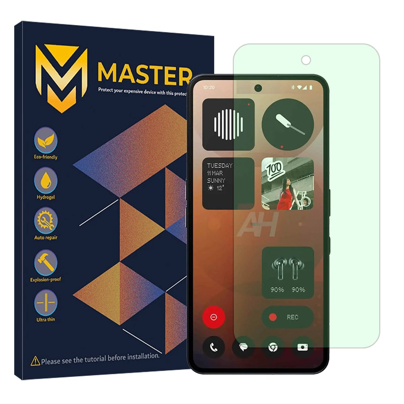 محافظ صفحه نمایش حفاظت از نور سبز مستر مدل Eye Care مناسب برای گوشی موبایل ناتینگ  Phone 3a Pro