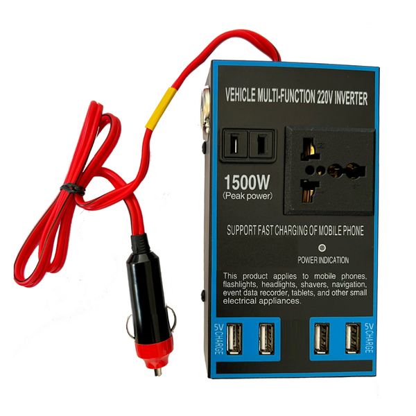 مبدل برق خودرو 12 به 220 ولت مدل 1500W