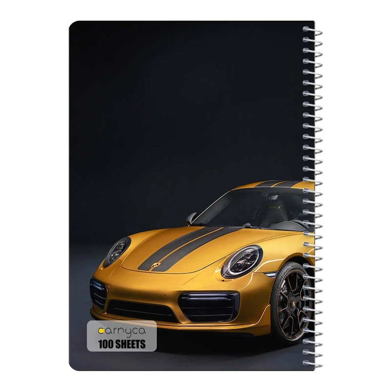 دفتر مشق 100 برگ سیمی کارنیکا طرح پورشه Porsche کد 60678