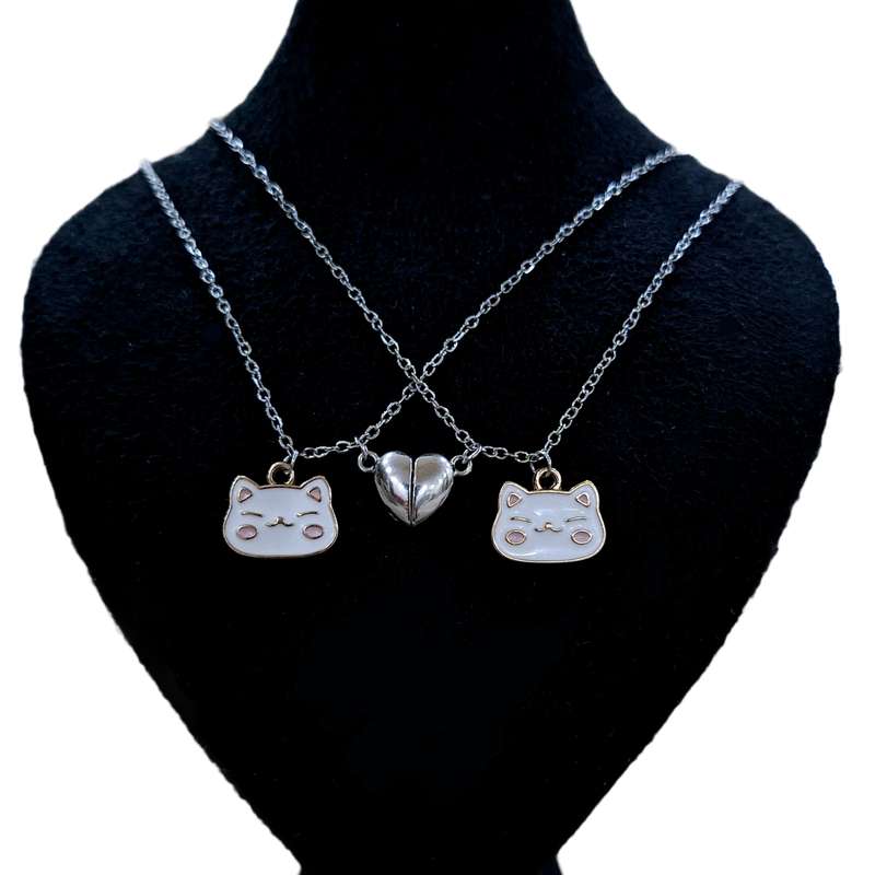 گردنبند دخترانه مدل گربه کیتی مگنتی بسته 2 عددی گردنبند دخترانه مدل گربه کیتی مگنتی بسته 2 عددی