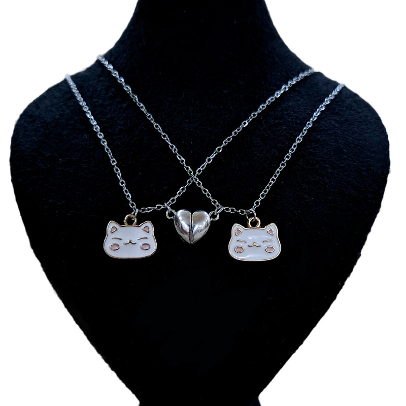 گردنبند دخترانه مدل گربه کیتی مگنتی بسته 2 عددی گردنبند دخترانه مدل گربه کیتی مگنتی بسته 2 عددی