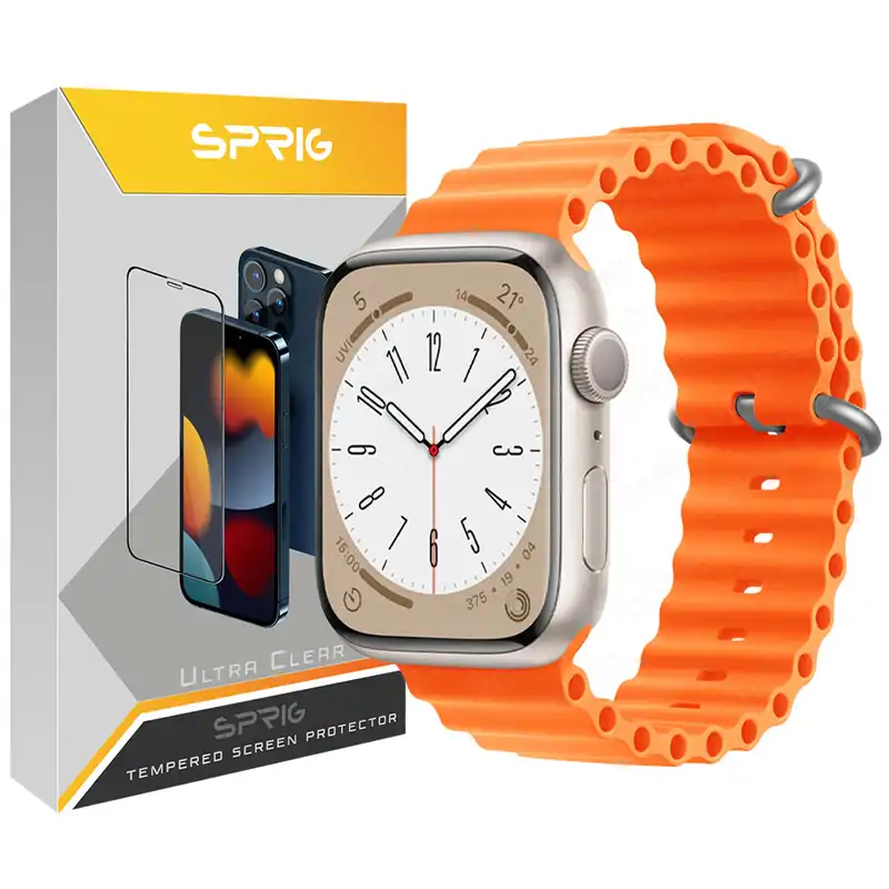 بند اسپریگ مدل Ocean مناسب برای اپل واچ Series 4 44mm