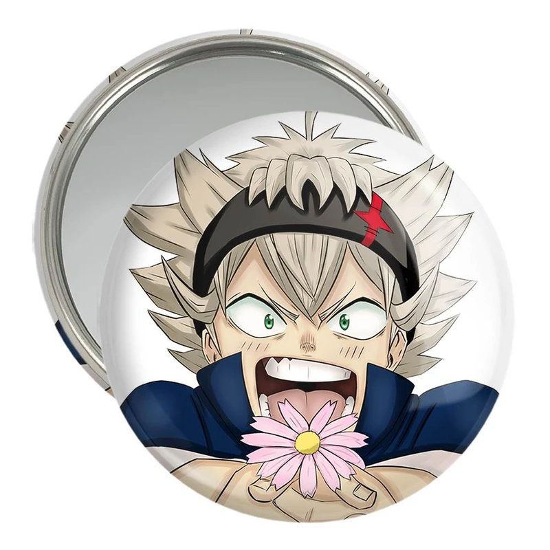 آینه جیبی خندالو مدل آستا انیمه بلک کلاور Black Clover  کد 11741