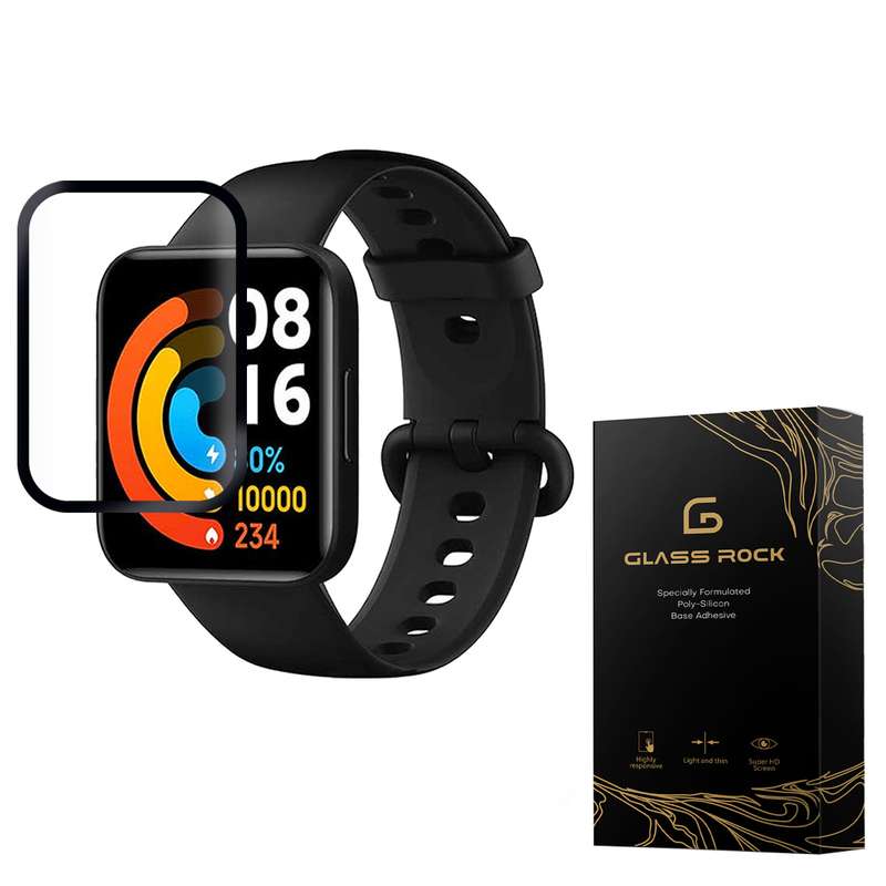 محافظ صفحه نمایش نانو گلس راک مدل PMR-Glass مناسب برای ساعت هوشمندشیائومی Redmi Watch 2