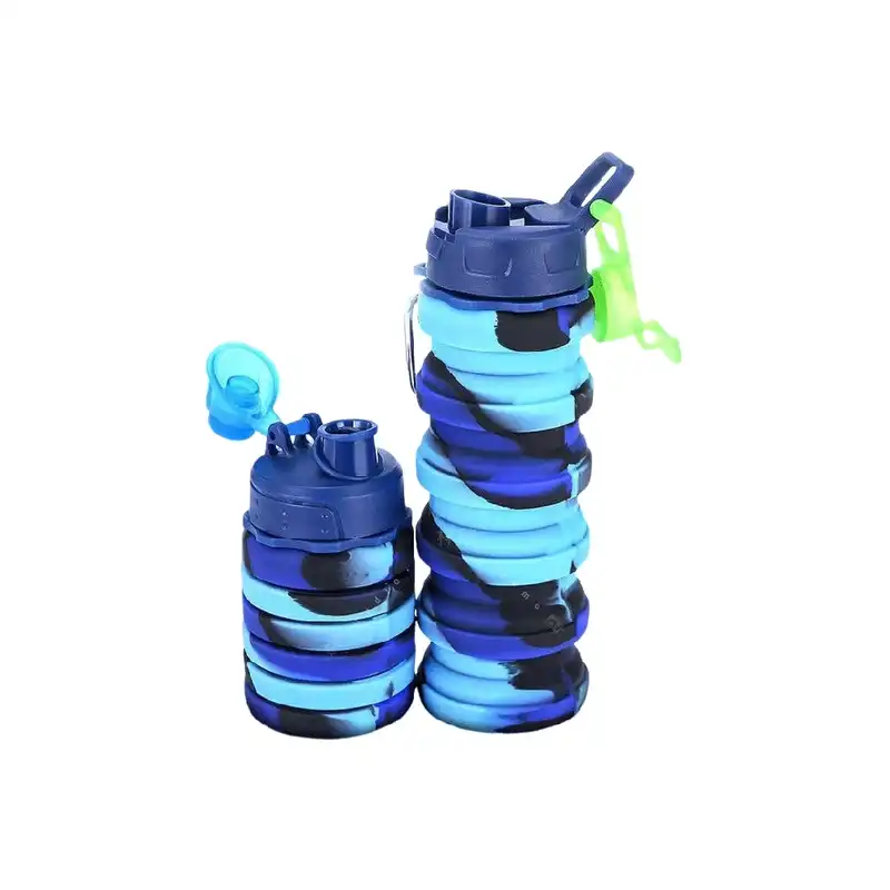 قمقمه مدل تاشو طرح سیلیکونی کد 12170 گنجایش 0.5 لیتر