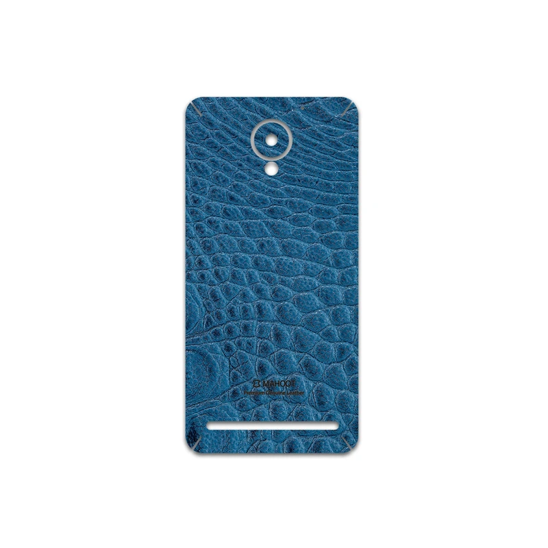 برچسب پوششی ماهوت مدل Blue-Crocodile-Leather مناسب برای گوشی موبایل لنوو Vibe C2