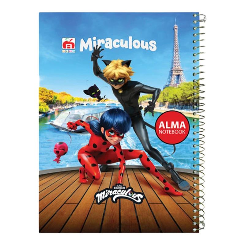 دفتر 60 برگ آلما طرح کارتونی مدل فانتزی کد 7611